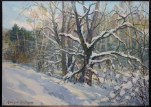 Frost On Baptism Holiday - oil, canvas
