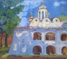 Yaroslavl. Spaso-Preobrazhansky Cathedral - oil, canvas