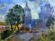 Lilac Evening. Rostov The Great - oil, canvas